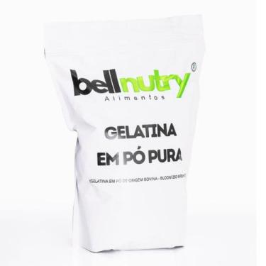 Imagem de Gelatina Pura Sem Sabor Incolor 250g - BellNutry Alimentos