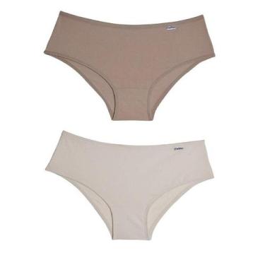 Imagem de Calça Clássica Algodão Del Rio Kit C/2 Ref.50368, Mousse/Nature, P