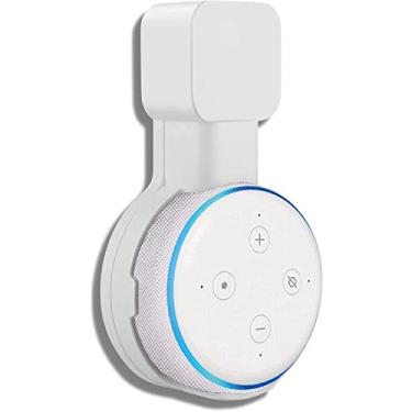 Imagem de Sintron Suporte de Parede Branco para Echo Dot, Acessório de Montagem para Alto-Falante Amazon Echo Dot 3ª Geração, Sem Fios e Sem Bagunça