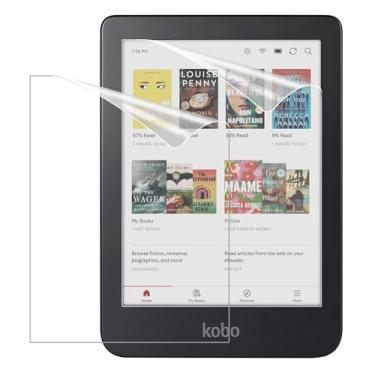 Imagem de MoKo Pacote com 2 protetores de tela para Kobo Clara 2E 6" 2022, película protetora de PET premium antirreflexo protetor de tela fosco de cobertura total