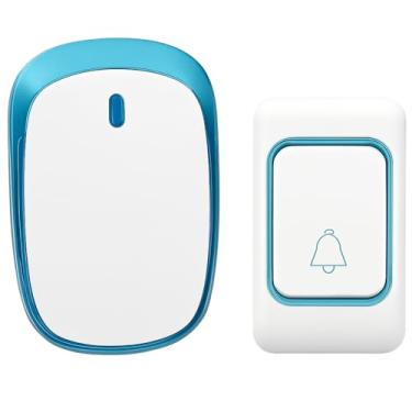 Imagem de Campainha Sem Fio Residencial Bivolt Longo Alcance Comunicação com Idosos 36 Tipos Toques Leve Resistente Premium