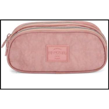 Imagem de Estojo Duplo Tecido Up4You Crinkle Nude - LUXCEL