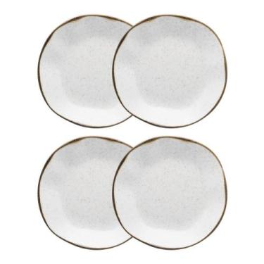 Imagem de Conjunto 4 Pratos Fundo 22,5 cm Ryo Maresia Porcelana Oxford