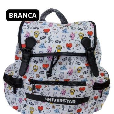 Imagem de Mochila de Costa Infantil Fechamento Tipo Saco Personagens BT21 - Bran
