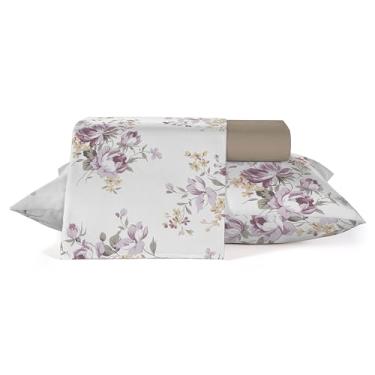 Imagem de Jogo Roupa de Cama Queen 4 peças, 200 fios Misto Teka Elegance