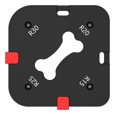 Imagem de Modelo de roteador gabarito de raio 4 em 1, modelos de roteamento de raio de canto, modelos de canto redondo de liga de alumínio, guia de arredondamento eficiente para DIY R15/R20/R25/R30/R35/R40/R50