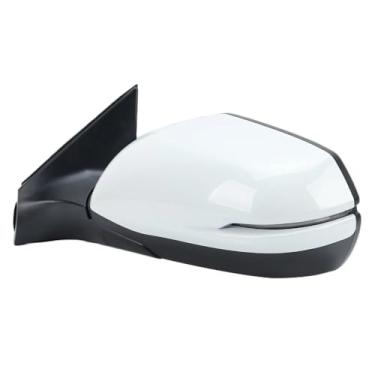 Imagem de 76258-TLA-A32 Espelho retrovisor lateral esquerdo do motorista para Honda CR-V 2017-2022 - Ajuste de energia/aquecido/ponto cego/luz de sinalização (9 pinos, platina branca pérola NH883P) - Substitui