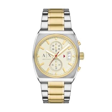 Imagem de Armani Exchange Relógio masculino A|X cronógrafo de aço inoxidável em dois tons (modelo: AX2821)