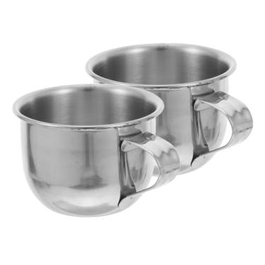 Imagem de 2 pçs mini copos de saquê, 70 ml aço inoxidável metal ameixa vinho canecas canecas de café de chá soju licor recipiente para escritório em casa festa