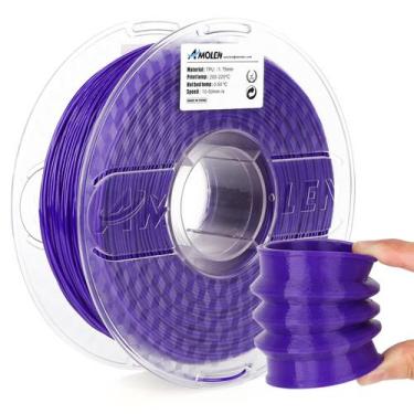 Imagem de Filamento de impressora 3D AMOLEN TPU 1,75 mm roxo 1 kg