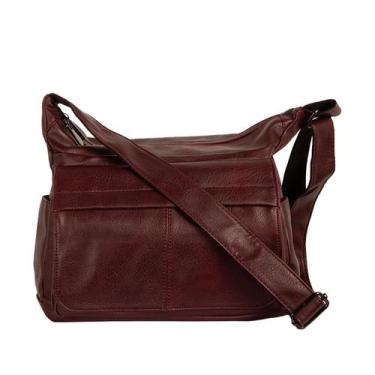 Imagem de Bolsa Feminina Média com Bolso Antifurto Alça de Ombro e Transversal D
