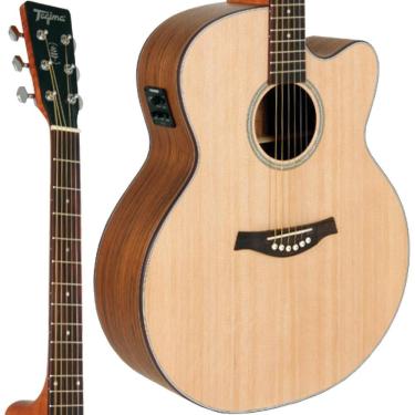 Imagem de Violão Eletroacústico Tagima Walnut Six Jumbo Natural