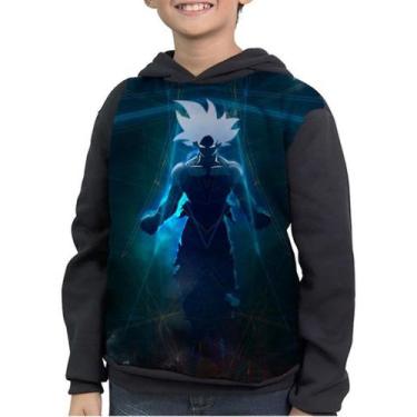 Imagem de Moletom Infantil Goku Instinto Superior Dragon Ball - smoke, Preto, 3