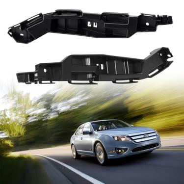 Imagem de FASTCHE Retentor de capa de para-choque dianteiro, conjunto de retentor de para-choque para Ford Fusion 2010 2011 2012 Suporte de para-choque dianteiro substituição do motorista e do passageiro