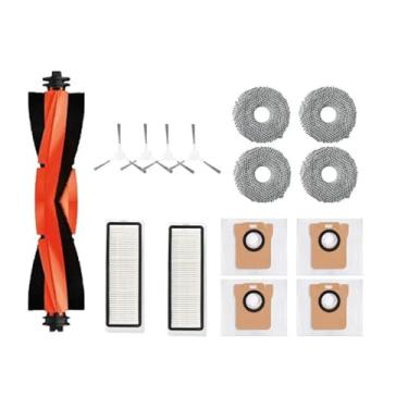 Imagem de Compatible With XMI Robot Vacuum X20 + / X20 Plus Dust Bag Mop Cloth Accessories Main Side Brush Hepa Filter Replacement Parts(Grey)