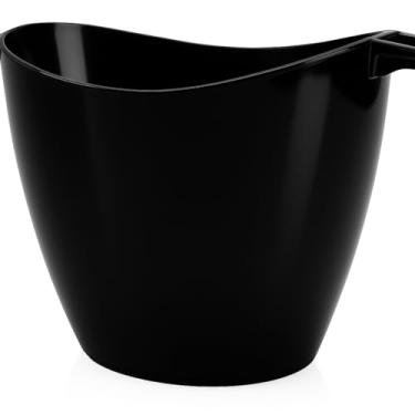 Imagem de Champanheira Balde De Gelo Com Alça De Cristal 5l Cor Transparente conservador de bebidas Inquebrável e Elegante, Ideal para Festas, Churrascos e Eventos(Preto)