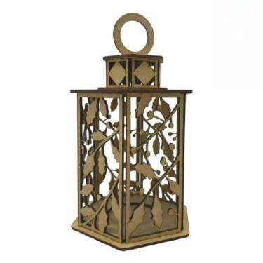 Imagem de Lâmpada de lanterna de painel de fibra para festa de mesa de sala 20x10 cm