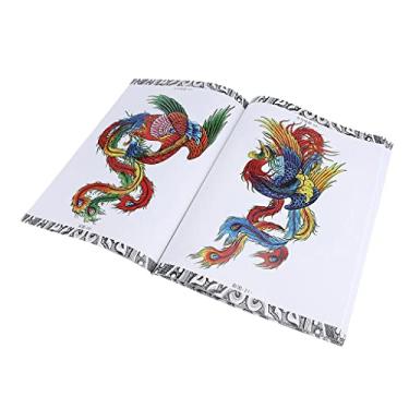 Imagem de Livro de colorir criativo Dragon Phoenix Body Art Design - Perfeito para estúdios de tatuagem Imagens bonitas e temíveis Ótima referência para trabalhos de design