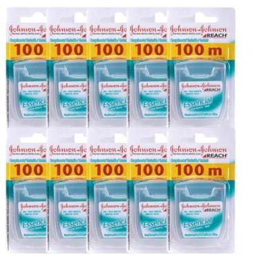 Imagem de Kit Com 10 Fio Dental Johnson'S Essencial Menta 100m | Pack Econômico