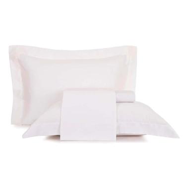 Imagem de Jogo de Cama Queen Altenburg Cetim 300 Fios Branco