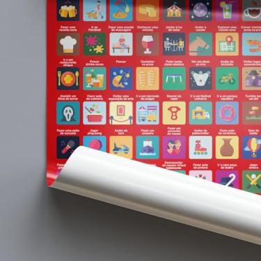 Imagem de Pôster Raspadinha 100 Encontros para Casal – Desafios Românticos e Momentos Inesquecíveis