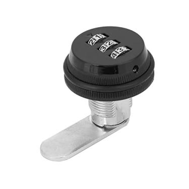 Imagem de Combinação de Liga de Zinco Camlock Locker Senha Protetor para Porta do Armário da Gaveta Com Código de Passagem de 3 Dígitos (Preto)