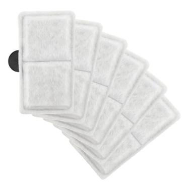 Imagem de LUSTRIB 6 cartuchos de filtro de substituição para filtragem de água de aquário, filtro de aquário de 9 x 5 cm compatível com sistemas de filtro Topfin EF-S e BF5 BETTAFLO