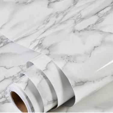 Imagem de Papel de Parede Adesivo PVC Estampa Tela Cinza - 5 Metros - TOP RIO