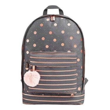 Imagem de Mochila Escolar Académie Listras E Poá 324353 - Tilibra