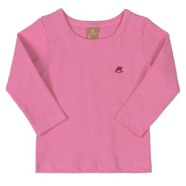 Imagem de Blusa Infantil Manga Longa em Cotton Rosa Up Baby