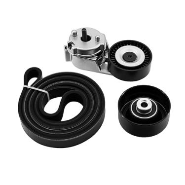 Imagem de GLOCRORET Kit de componentes de transmissão de correia serpentina 90K-38163 adequado para Jeep Grand Cherokee 1999-2004, Wrangler 2000-2006 L6 4.0L, substituir 419-016 6PK2240 38043 12563097