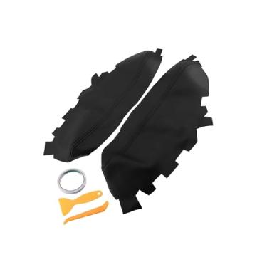 Imagem de Partuto Tampa do apoio de braço do painel da porta dianteira do carro guarnições interiores da porta para Toyota Avalon 2013-2018 preto 1 par de substituição