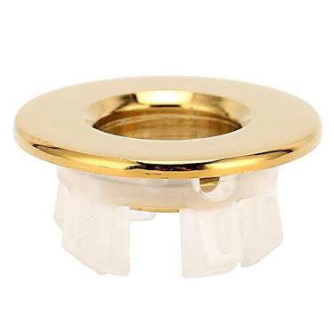 Imagem de GLOGLOW Tampa de Transbordamento da Pia do Banheiro, Latão, 3x1,5cm, Fácil Instalação, Circular, para Cozinha e Banheiro (#12)