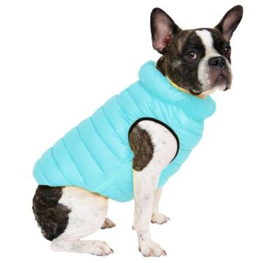 Imagem de Jaqueta térmica para cães Pet Life 63AQSM Pursuit acolchoada ultra-felpuda 44; Aqua - Pequena