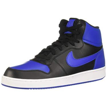 Imagem de Nike Men's Ebernon Mid Casual Sneakers, Black/Game Royal-White, 10 M US