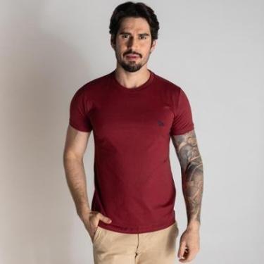Imagem de Camiseta Acostamento Casual Bordô-Masculino