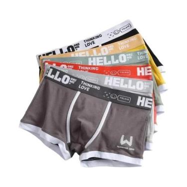 Imagem de Shorts Boxer De Algodão Masculino, 3 Cores, L Xl 2xl 3xl, Roupa Íntima