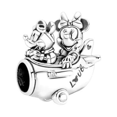 Imagem de Pingentes De Minnie, Mickey E Pato Donald Para Pulseira De Prata, Cola