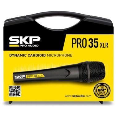 Imagem de Microfone Vocal Profissional Cápsula Alemã Pro35 Xlr SKP