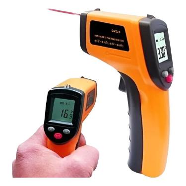 Imagem de 2X Termômetro Infravermelho - Industrial Amarelo