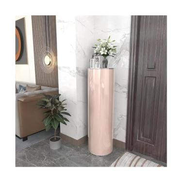 Imagem de 3FLQOOPP Sapateira Sapateira Giratória 360° Metal Vertical Redondo Suporte de Sapatos Armazenamento Giratório Armário de Sapatos Cilíndrico Economia de Espaço Prateleira para Sapatos (F 127 cm/47