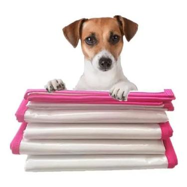 Imagem de Tapete Higiênico Lavável para Pet, Rosa, Plástico Impermeável com Superfície Absorvente