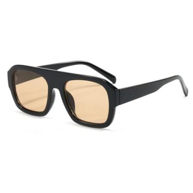 Imagem de Óculos de Sol UV400 - Armação Grande com Estampa de Leopardo e Lentes Degradê para Homens e Mulheres, Ideais para Esportes ao Ar Livre, Corrida e Ciclismo, Preto e Champanhe