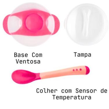 Imagem de Porta Papinha Cs-12A Western Cor: Rosa - Meu Conforto LL