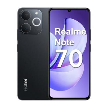 Imagem de Realme Note 70 Smartphone Tela de 6.74" Display, 4GB RAM 256GB ROM, 6000mAh Batteria, Dual 4G SIM (Preto)