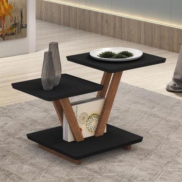 Imagem de Mesa Centro Decorativa Laguna Tampo Base Quadrada Mdf - DVC House, Pre