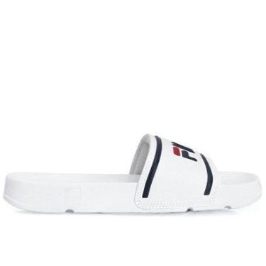 Imagem de Chinelo Fila Drifter Stripes Branco Marinho e Vermelho-Feminino