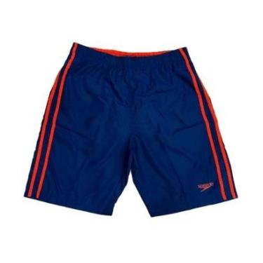 Imagem de Bermuda Speedo Bold - Azul marinho/vermelho Alaranjado-Unissex