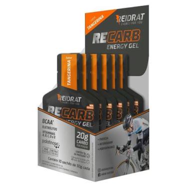 Imagem de Recarb Energy Gel Display 10 sachês de 30g GEL DE CARBOIDRATO Reidrat 