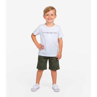 Imagem de Conjunto Infantil Camiseta e Bermuda Select Verde, 8, Verde